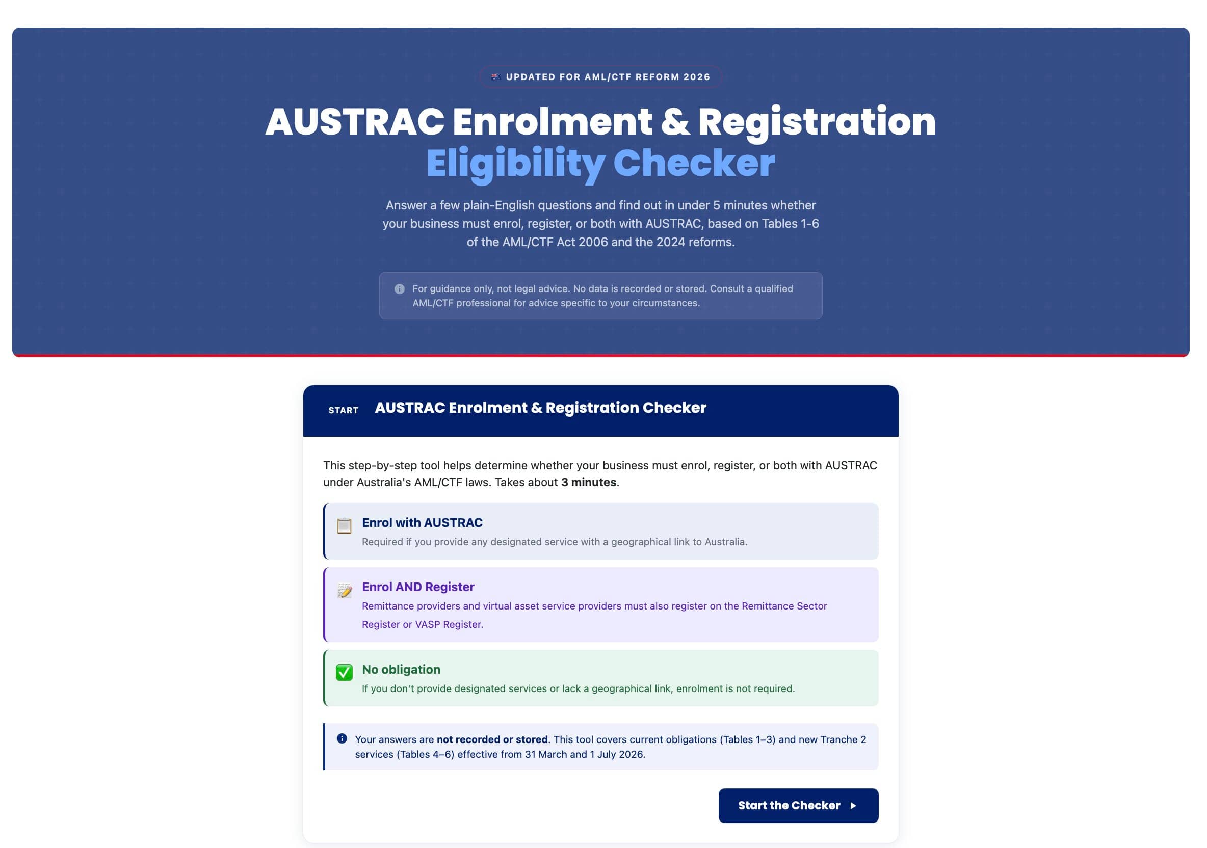 Do You Need to Enrol or Register with AUSTRAC? Free Interactive Checker